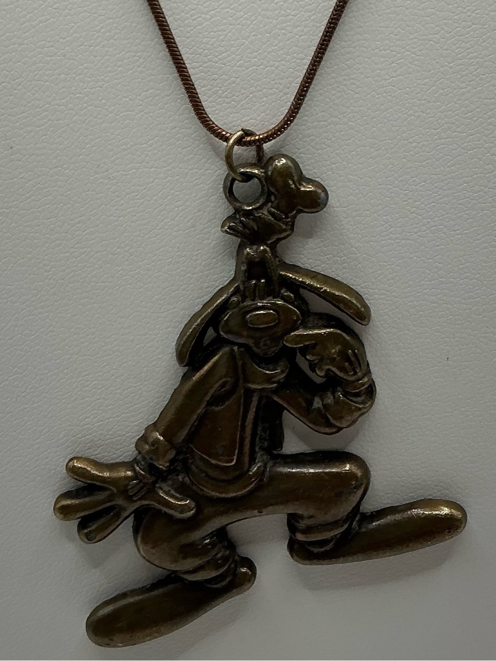 DISNEY BRONZE GOOFY PENDANT NECKLACE FROM MONOGRAM PRODUCTS